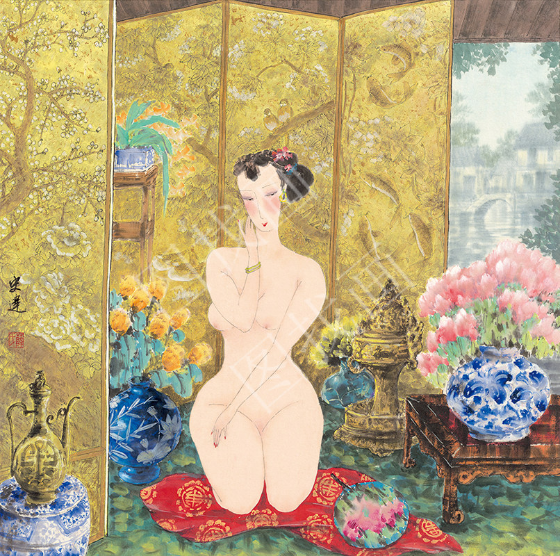 近现代 史达 90x90cm
